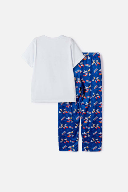 PIJAMA DE SONIC PANTALÓN LARGO MULTICOLOR PARA NIÑO