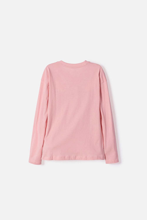 POLERA DE TOY STORY MANGA LARGA PALO DE ROSA PARA NIÑA