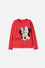 POLERA  DE MINNIE MOUSE MANGA LARGA ROJO PARA NIÑA