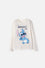 POLERA  DE LILO Y STITCH MANGA LARGA MARFIL PARA NIÑA