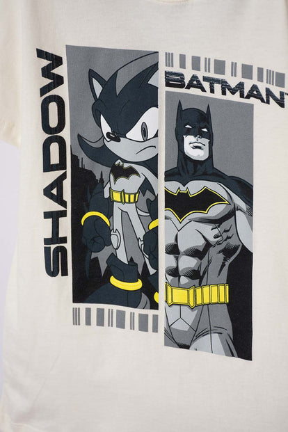 POLERA DE SONIC CON CAPUCHA MANGA CORTA PARA NIÑO