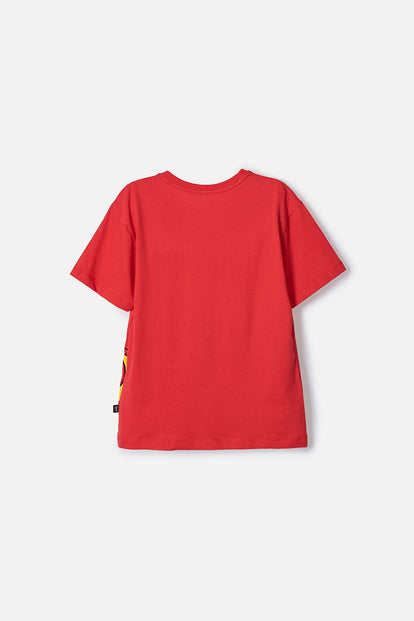 POLERA DE SONIC MANGA CORTA ROJO PARA NIÑO