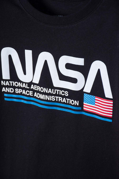 POLERA DE LA NASA MANGA LARGA AZUL PARA NIÑO