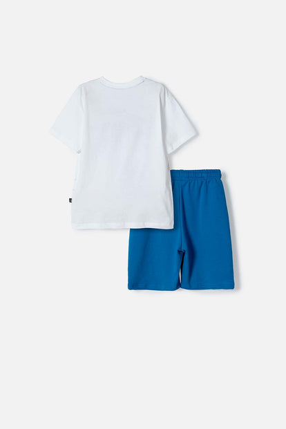 CONJUNTO DE SONIC CON BERMUDA MULTICOLOR PARA NIÑO