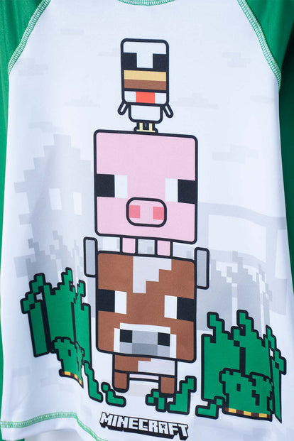 POLERA DE MINECRAFT MANGA LARGA MULTICOLOR PARA NIÑO