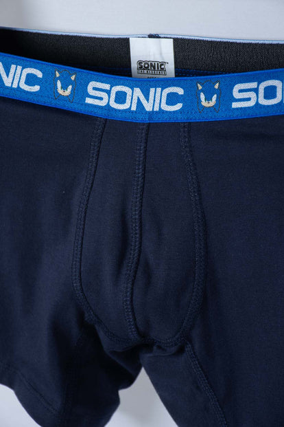 PACK X2 BOXER DE SONIC MULTICOLOR PARA NIÑO