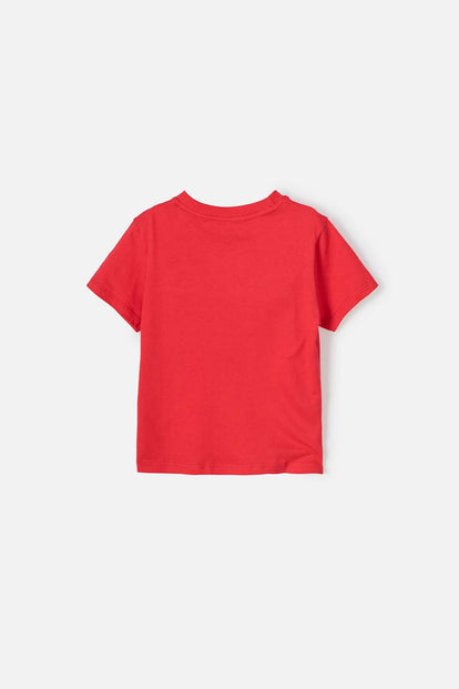 POLERA DE SPIDER-MAN ESTAMPADA ROJA PARA NIÑO DE 2T A 5T