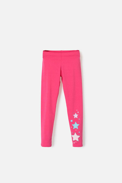 LEGGINS DE MIC ESTAMPADO ROSADO PARA NIÑA
