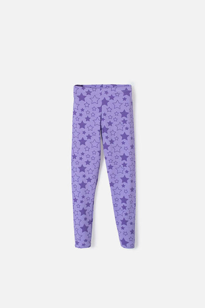 LEGGINS  DE MIC MORADO PARA NIÑA