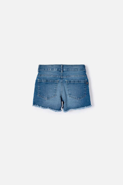 SHORT DE MIC INDIGO MEDIO PARA NIÑA