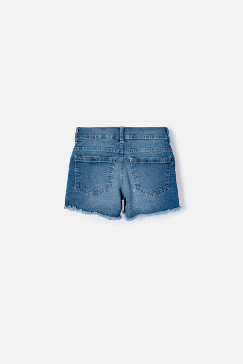 SHORT DE MIC INDIGO MEDIO PARA NIÑA