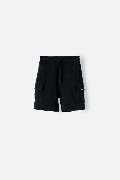 BERMUDA LITTLEMIC CON CORDÓN NEGRO PARA NIÑO 2T A 5T