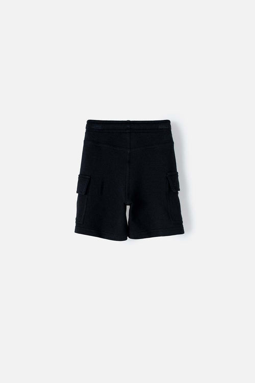 BERMUDA LITTLEMIC CON CORDÓN NEGRO PARA NIÑO 2T A 5T