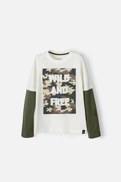 POLERA DE MIC MANGA LARGA PARA NIÑO
