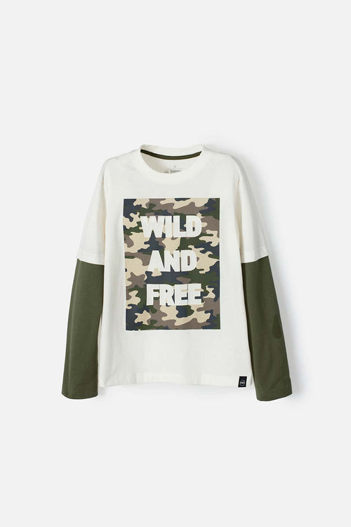 POLERA DE MIC MANGA LARGA PARA NIÑO