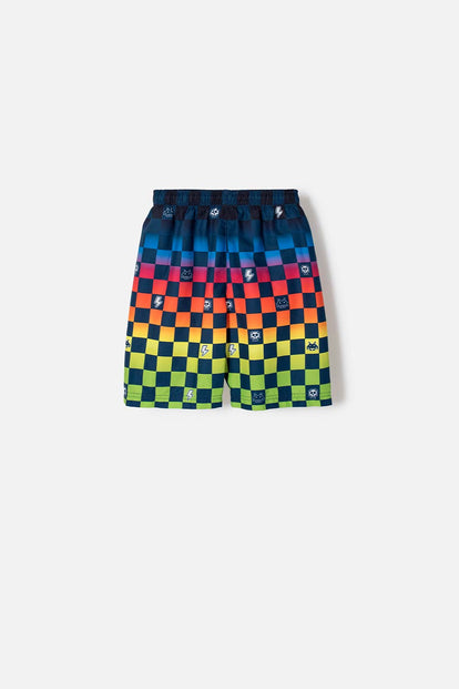 BERMUDA DE BAÑO MIC MULTICOLOR CON PRETINA ELÁSTICA PARA NIÑO