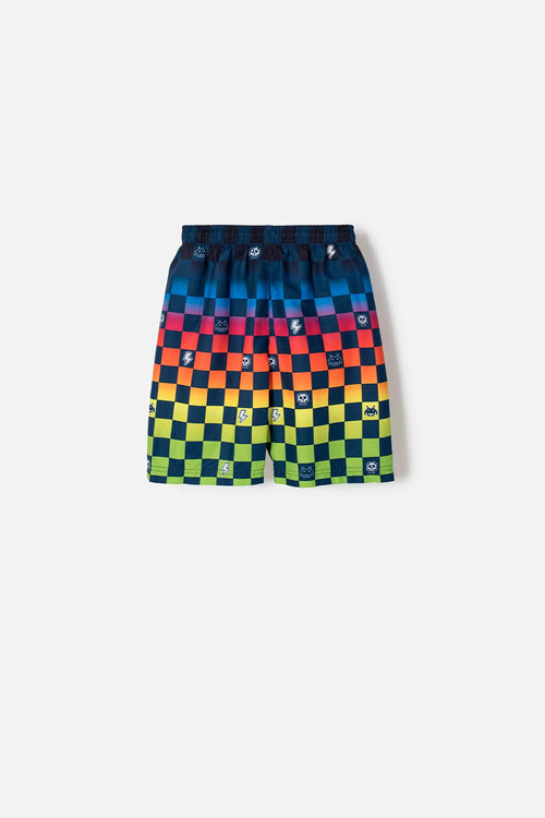 BERMUDA DE BAÑO MIC MULTICOLOR CON PRETINA ELÁSTICA PARA NIÑO