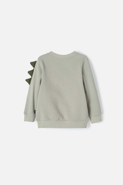 POLERÓN DE LITTLEMIC CERRADO VERDE PARA NIÑO 2T A 5T
