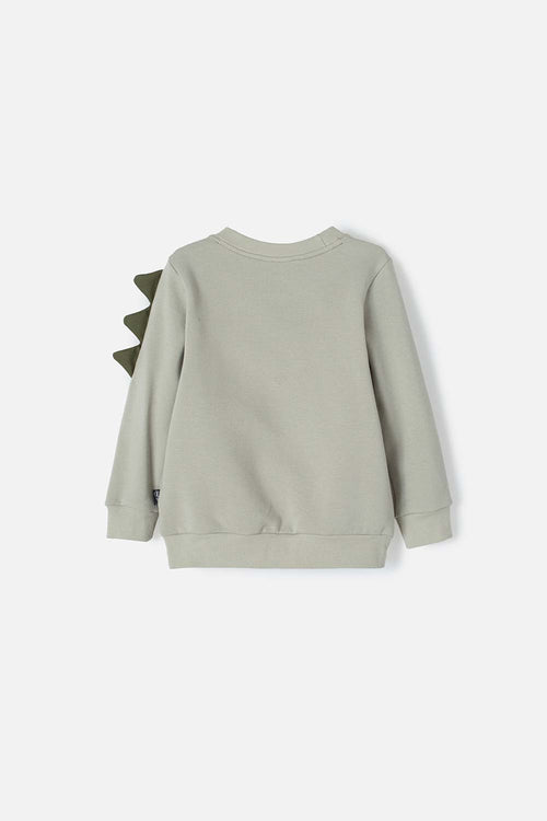 POLERÓN DE LITTLEMIC CERRADO VERDE PARA NIÑO 2T A 5T