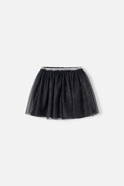 POLLERA DE MIC TIPO TUTÚ NEGRA PARA NIÑA