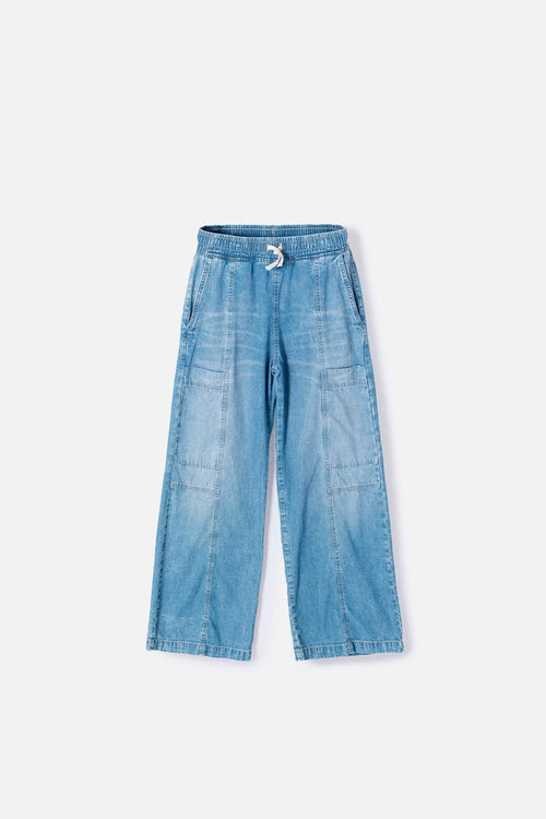 JEAN DE MIC AMPLIO AZUL INDIGO PARA NIÑA