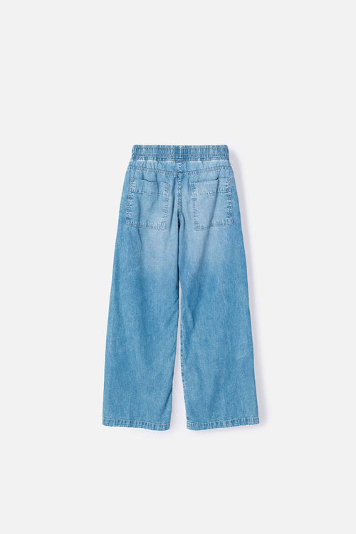 JEAN DE MIC AMPLIO AZUL INDIGO PARA NIÑA