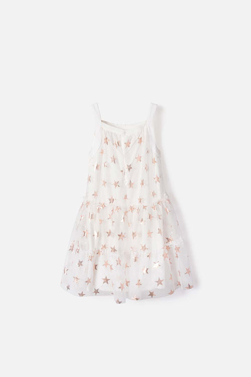 VESTIDO DE MIC MANGA SISA MARFIL PARA NIÑA