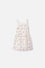 VESTIDO DE LITTLEMIC MANGA SISA CRUDO PARA NIÑA 2T A 5T