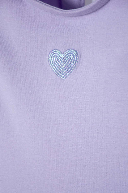 VESTIDO DE LITTLEMIC CON TULL VIOLETA PARA NIÑA 2T A 5T