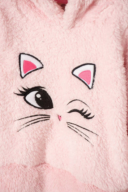 POLERÓN DE LITTLEMIC CON CAPUCHA ROSADO PARA NIÑA 2T A 5T