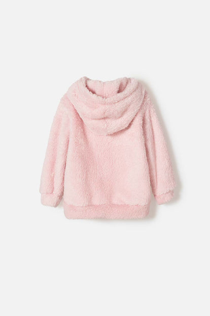 POLERÓN DE LITTLEMIC CON CAPUCHA ROSADO PARA NIÑA 2T A 5T