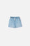 SHORT DE MIC CON CORDÓN AZUL PARA NIÑA