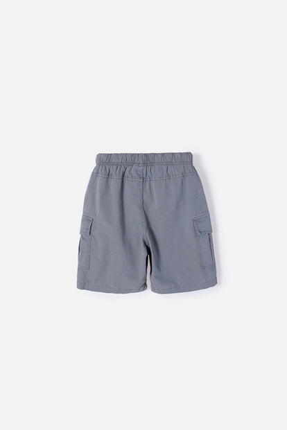 BERMUDA DE MIC CON CORDÓN GRIS PARA NIÑO