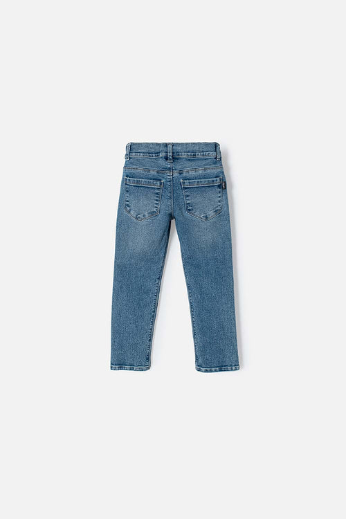 JEAN DE LITTLEMIC AZUL OSCURO PARA NIÑO 2T A 5T