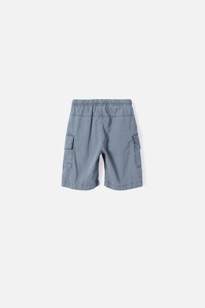 BERMUDA DE LITTLEMIC CON BOLSILLOS GRIS PARA NIÑO 2T A 5T