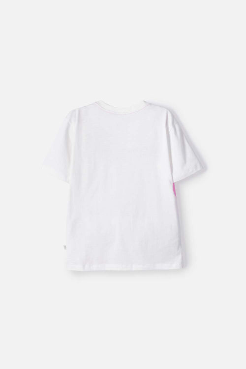 POLERA DE MIC MANGA CORTA MULTICOLOR PARA NIÑA