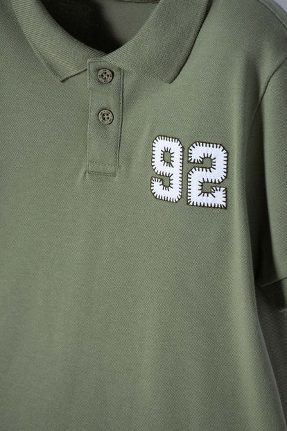 POLERA TIPO POLO DE MIC VERDE PARA NIÑO