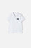POLERA TIPO POLO DE LITTLEMIC BLANCO PARA NIÑO 2T A 5T