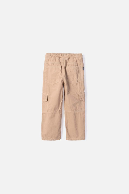 JOGGER DE LITTLEMIC CON CORDÓN CAQUI PARA NIÑO 2T A 5T