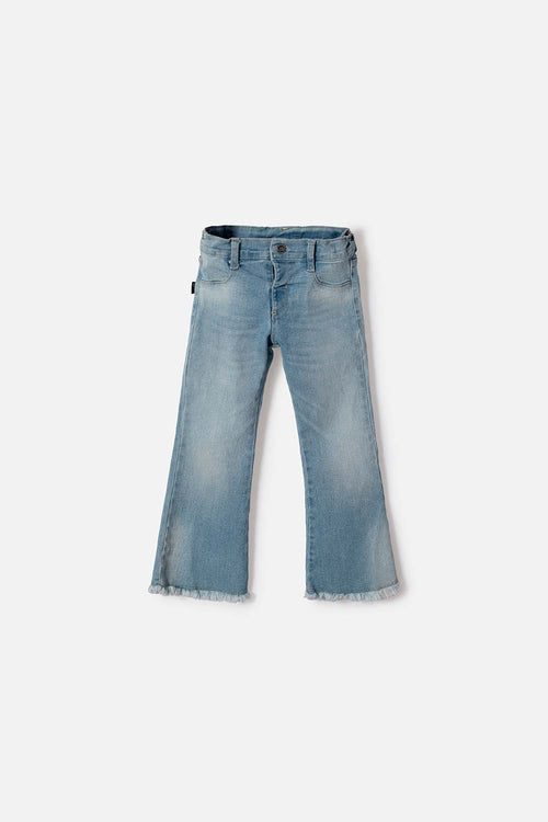 JEAN DE LITTLEMIC CON BOTA AMPLIA PARA NIÑA 2T A 5T