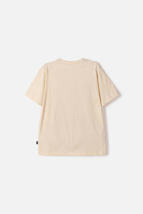 POLERA DE MIC MANGA CORTA ALMENDRA PARA NIÑO