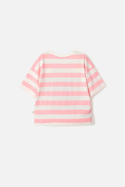 POLERA DE MIC MANGA CORTA MULTICOLOR PARA NIÑA