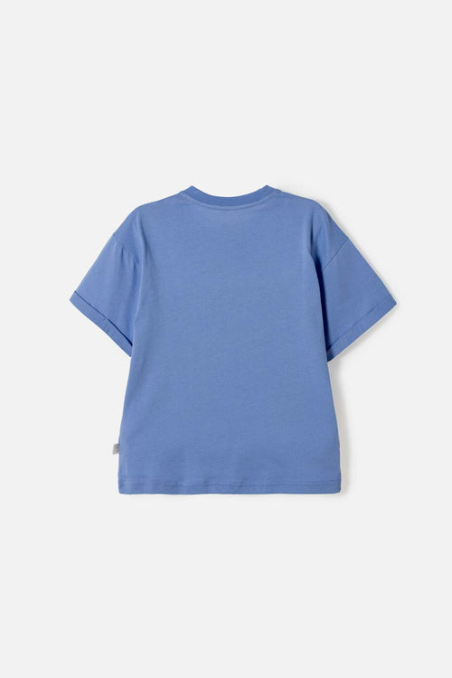 POLERA DE MIC MANGA CORTA AZUL PARA NIÑA
