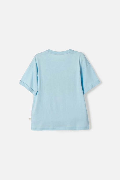 POLERA DE MIC MANGA CORTA MULTICOLOR PARA NIÑA