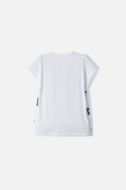 POLERA DE MIC MANGA CORTA MULTICOLOR PARA NIÑA