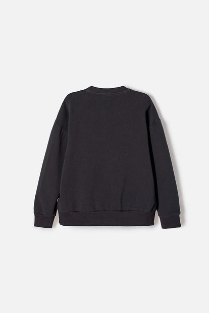 POLERON DE MIC CERRADO GRIS PARA NIÑO