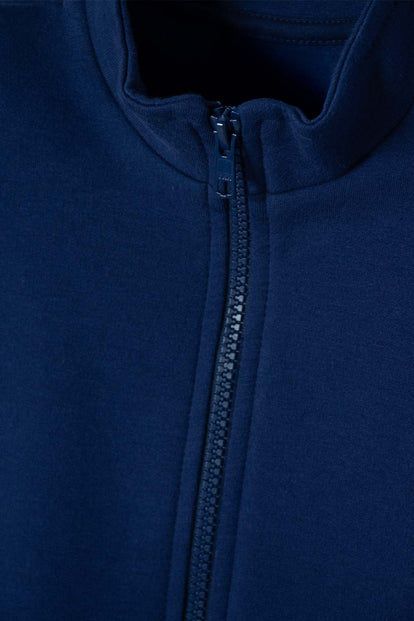POLERON DE LITTLEMIC CON CIERRE AZUL PARA NIÑA 2T A 6T