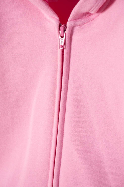 POLERON DE LITTLEMIC CON CIERRE ROSADO PARA NIÑA 2T A 6T