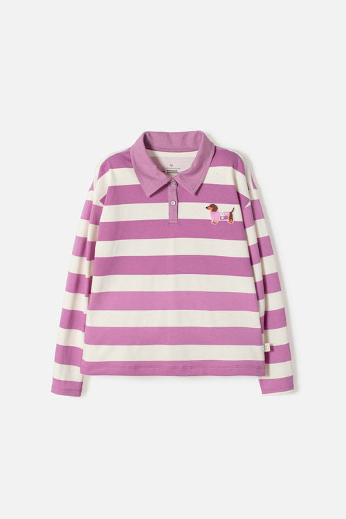POLERA TIPO POLO DE MIC MULTICOLOR PARA NIÑA