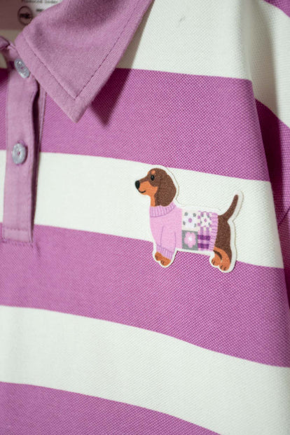 POLERA TIPO POLO DE MIC MULTICOLOR PARA NIÑA